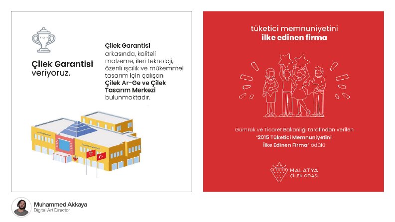 Çilek Odası - Sosyal Medya Gönderi Tasarımı