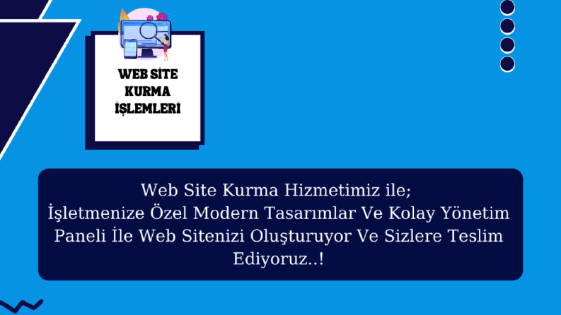 Web Site Kurulum Hizmetimiz..!