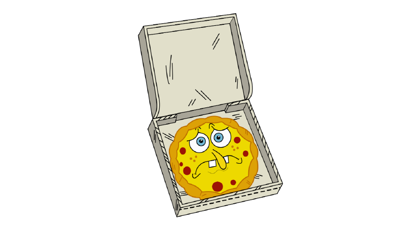 pizza sponge bob