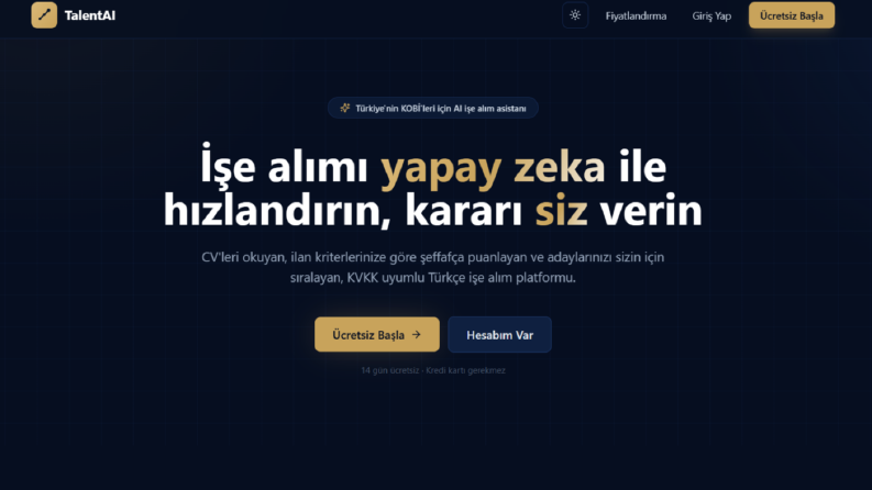AI Destekli CV Tarama & İşe Alım Paneli