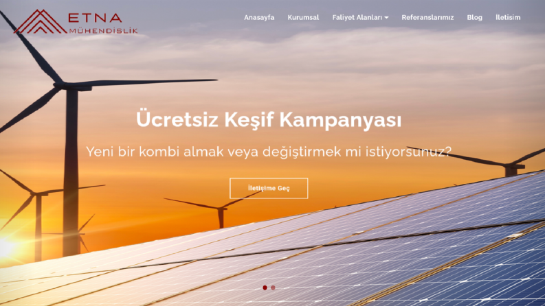 Etna Mühendislik Kurumsal Web Site