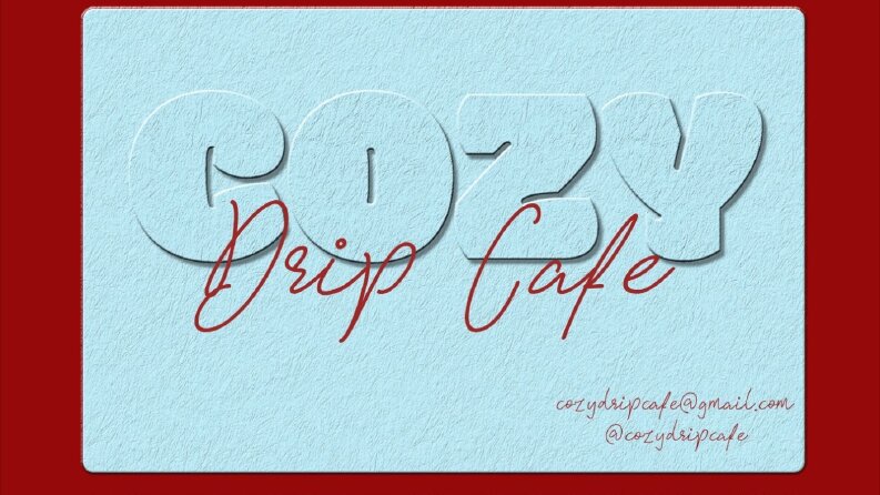 cozy drip cafe kartvizit