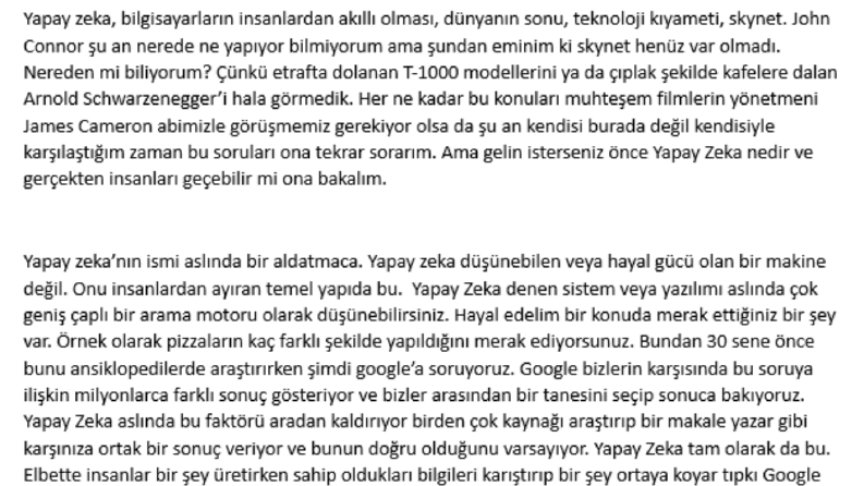 Podcast Metin Örneği