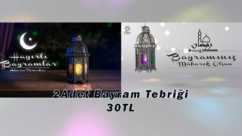 Ramazan Bayram Kandil gibi özel günler için iş örn