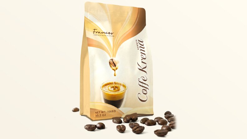 Coffe Krema - Flat Bottom Paket Tasarımı