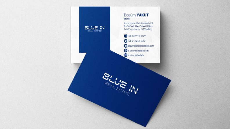 Blue in Real Estate - Kartvizit Çalışması