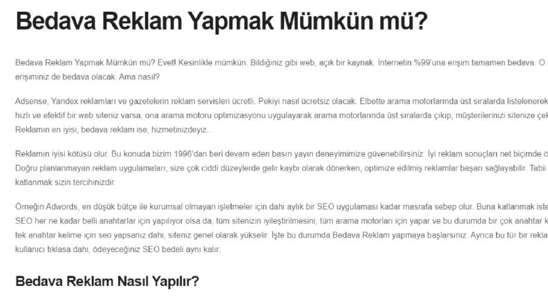 Bedava Pazarlama Yöntemleri