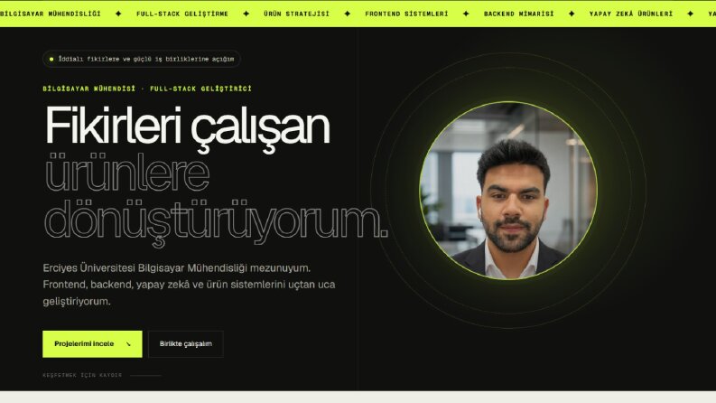Mert Efe – Kişisel Portföy Web Sitesi