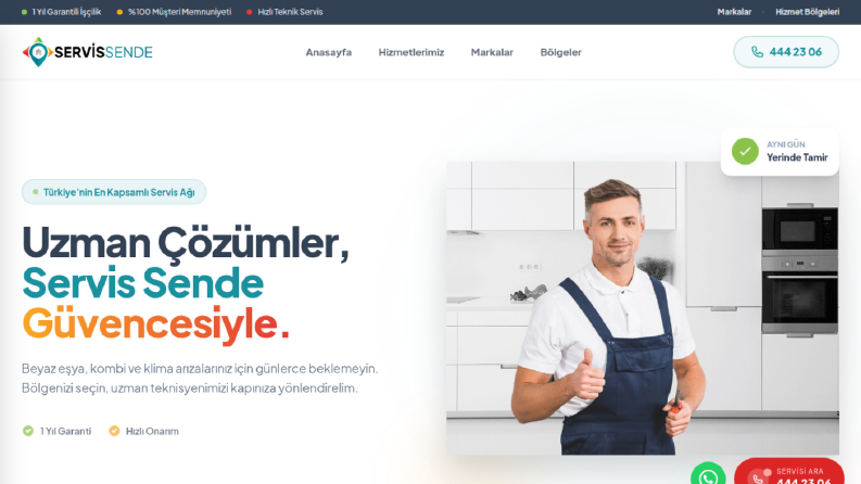 Servis Sende - Türkiye'nin Teknik Servisi