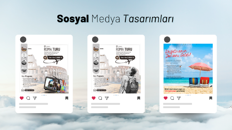 Tur Şirketi Sosyal Medya Tasarımları