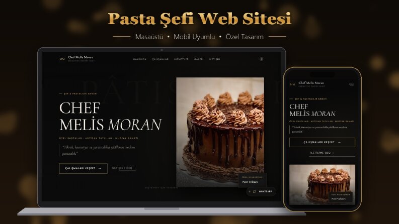 Pasta Şefi Portfolyo ve Sipariş Sitesi
