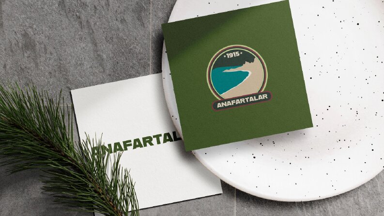 Anafartalar logo mockup tasarımı