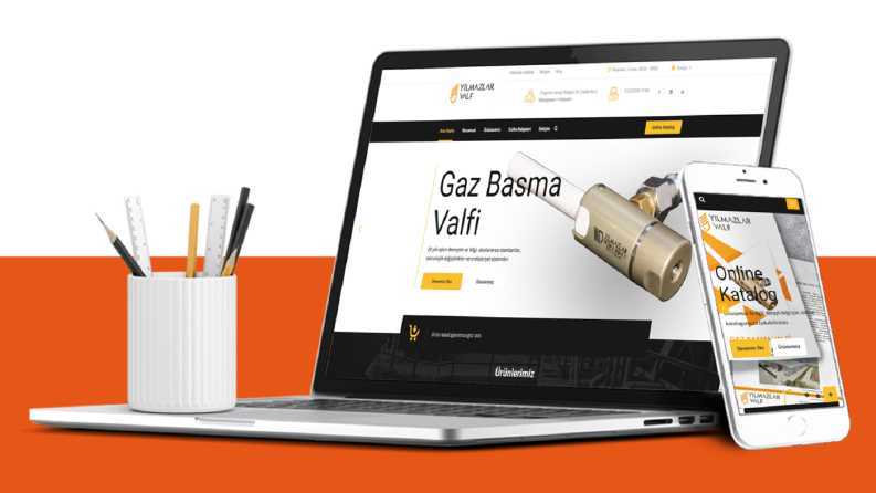 Yılmazlar Valf Kurumsal Web Sitesi ve Yönetim Paneli