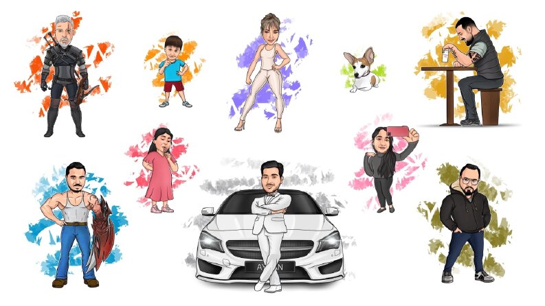 Kişiye Özel Karikatür Karakter Tasarımı