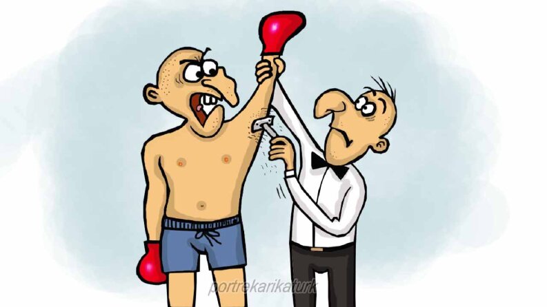 Ben, istediğiniz konuda serbest karikatür çizebilirim