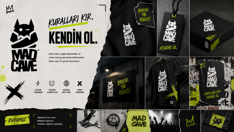Mad Cave Logo Tasarımı ve Marka Kimliği
