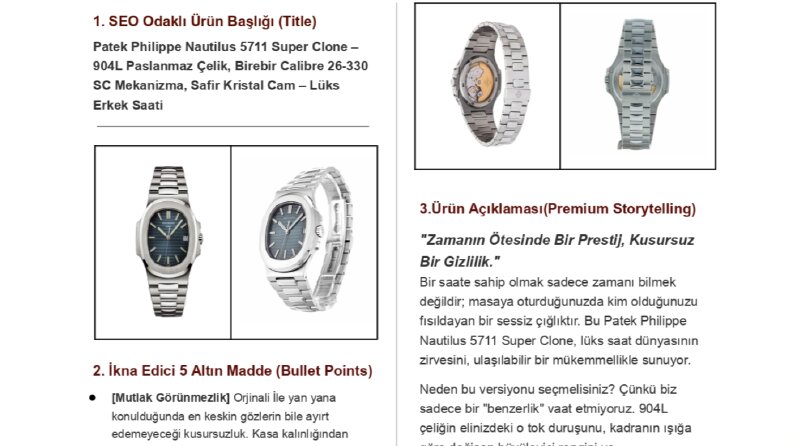 Amazon & Etsy SEO: Satış Artıran Örnek Ürün Listelemesi