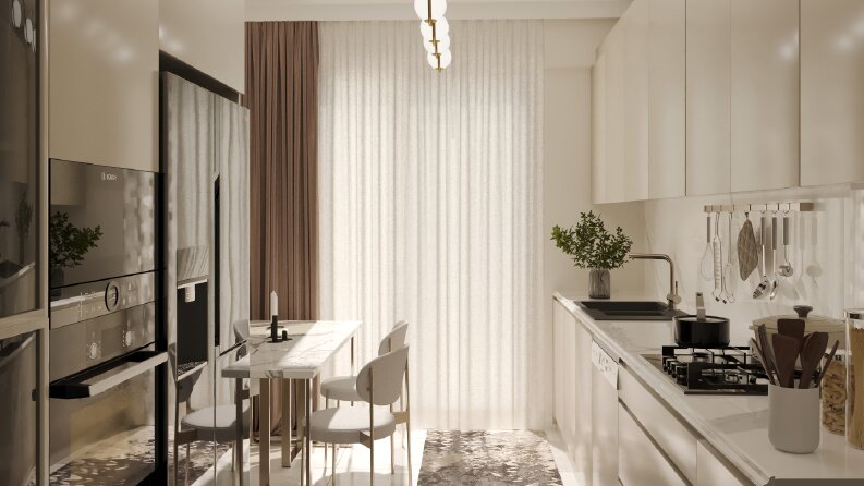 ÖRNEK DAİRE TASARIMI/3D RENDER GÖRSELLEŞTİRME/MOBİLYA ÇİZİMİ