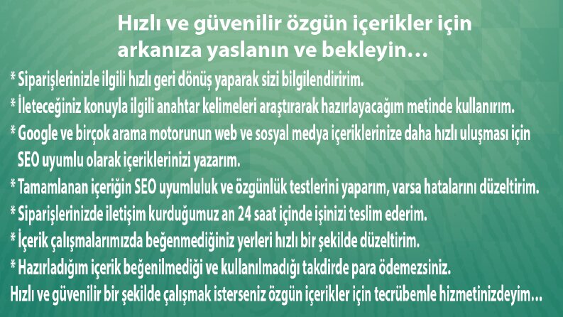 Web İçerik Hizmetleri