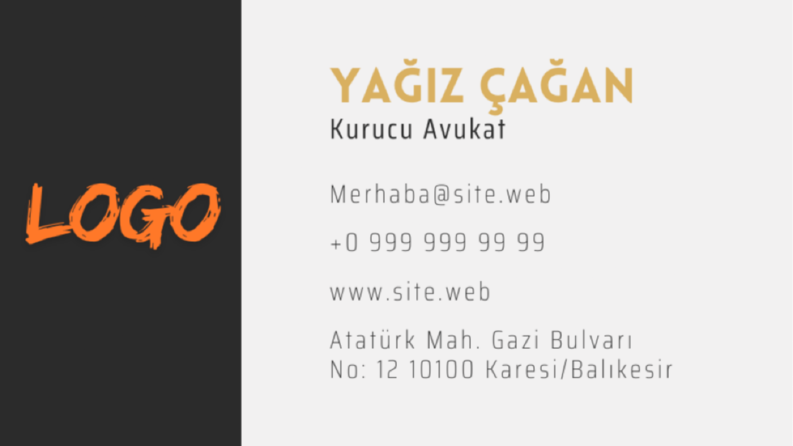 Kurumsal Kimlik& Kart Vizit Örneği