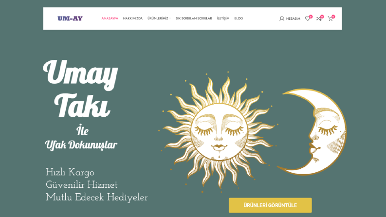 Umay Store E-Ticaret Web Sayfası