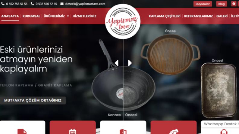 yapismaztava için Web Site Tasarımı