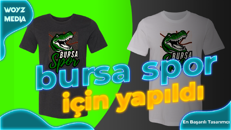 Bursa Spor resmi basketbol takımı için hazırlanan tasarım