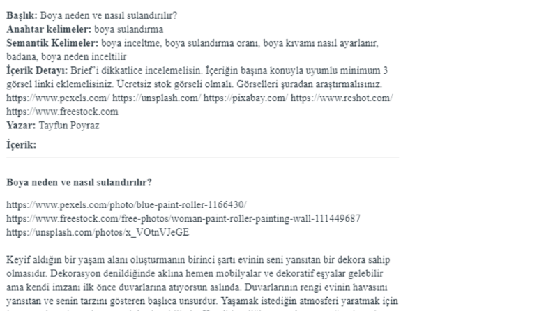 Web Sitesi İçerik Örneği 2