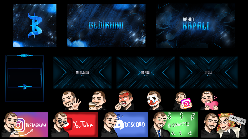 Yayıncı Pakedi / Overlay Tasarımı 