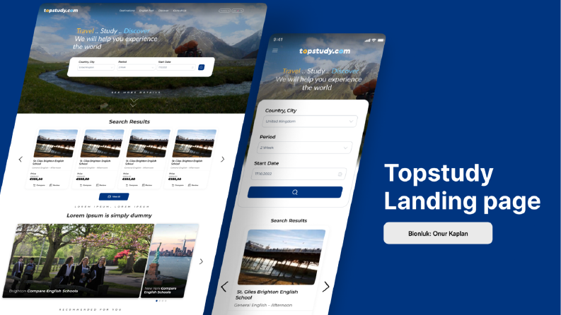 Topstudy Landing page