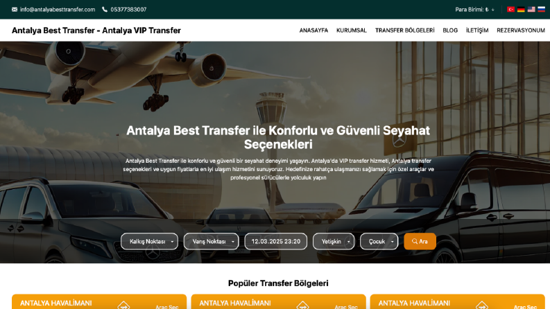 Etkileyici VIP Transfer