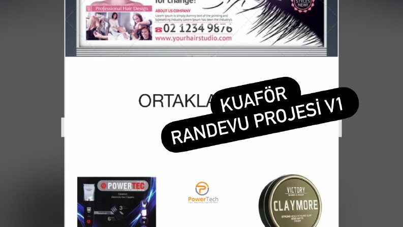 Kuaför Randevu Script Php