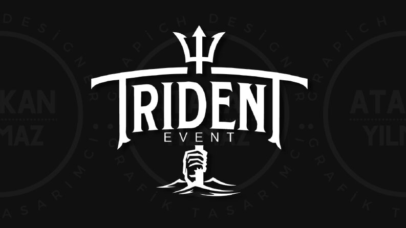 Trident event şirketine yaptığım logo çalışması.