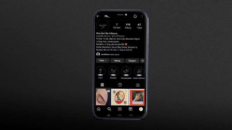 Mojo Nail Bar & Beauty Sosyal Medya Tasarımları
