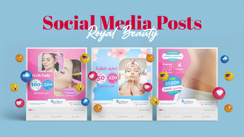 Royal Beauty Güzellik Salonu için Sosyal Medya postları