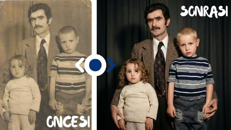 Eski Siyah Beyaz Fotoğraf Renklendirme / Düzeltme