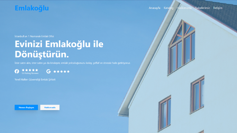 Emlak Şirketleri için Web Sitesi