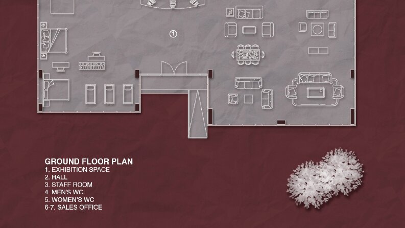 Monochrome Architecture Floor Plan