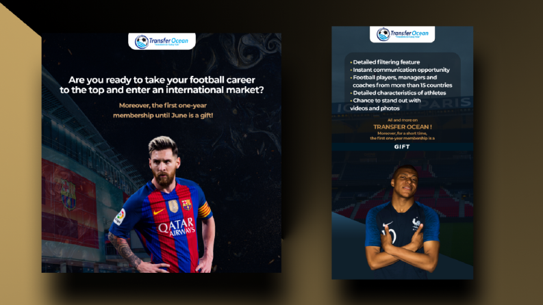 Transfer Ocean Markası Dijital Medya Reklam Görselleri