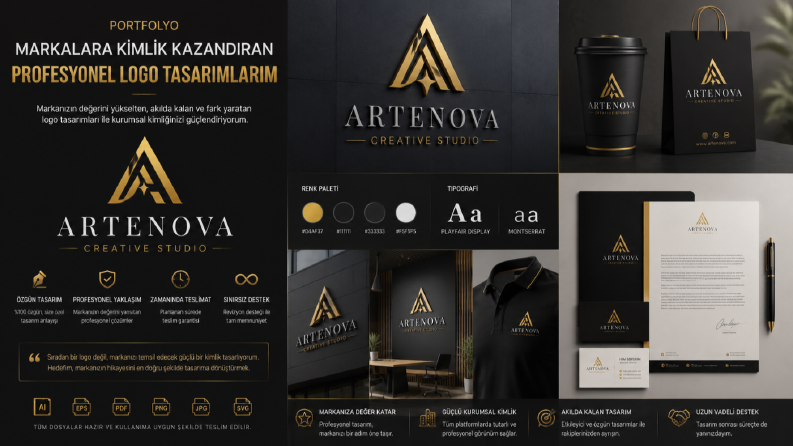 Markalara Kimlik Kazandıran Profesyonel Logo Tasarımlarım