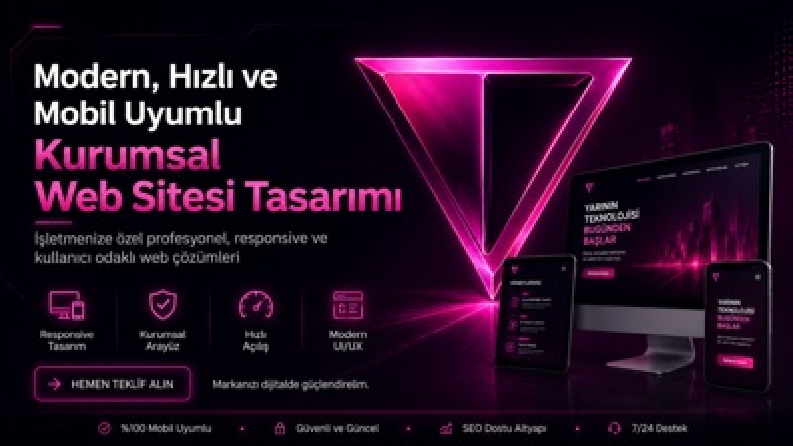 Modern, Hızlı ve Mobil Uyumlu Kurumsal Web Sitesi Tasarımı