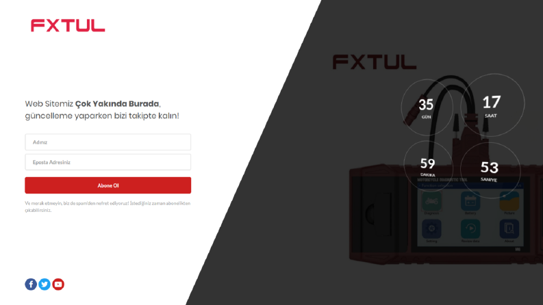 Fxtul - Çok Yakında Tasarımı