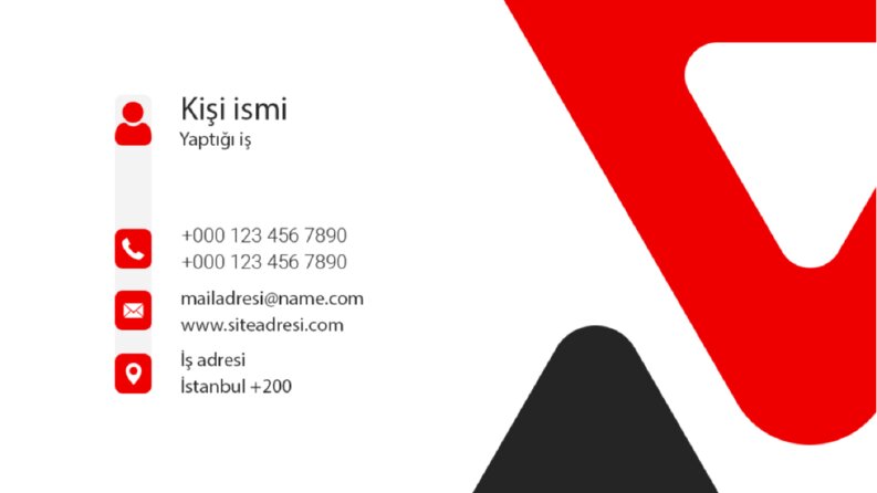 Örnek Kartvizit tasarımı