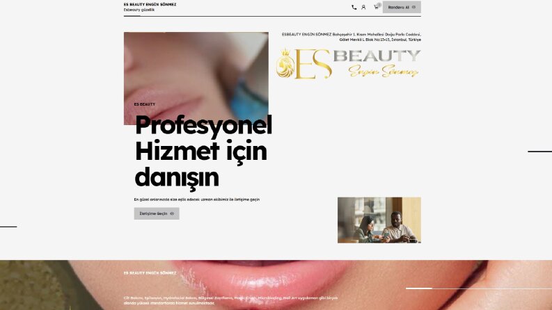 www.enginsonmezesbeauty.com (Shopify + İyzico)