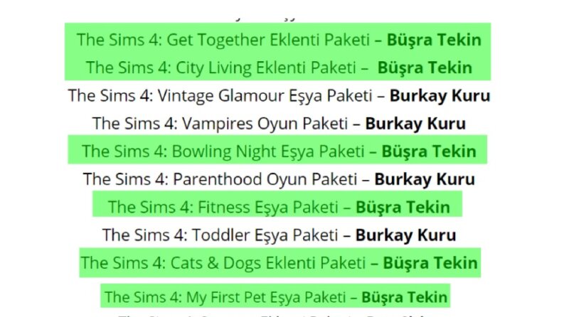 The Sims 4 Oyun Çevirisi ve Yerelleştirmesi