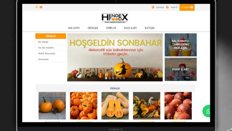 Hendexfood'un Web Sitesi Yayında!