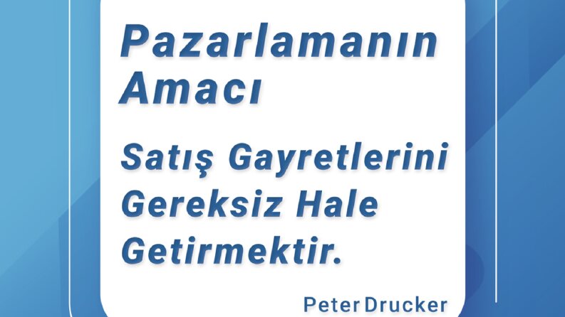 Pazarlamanın Amacı