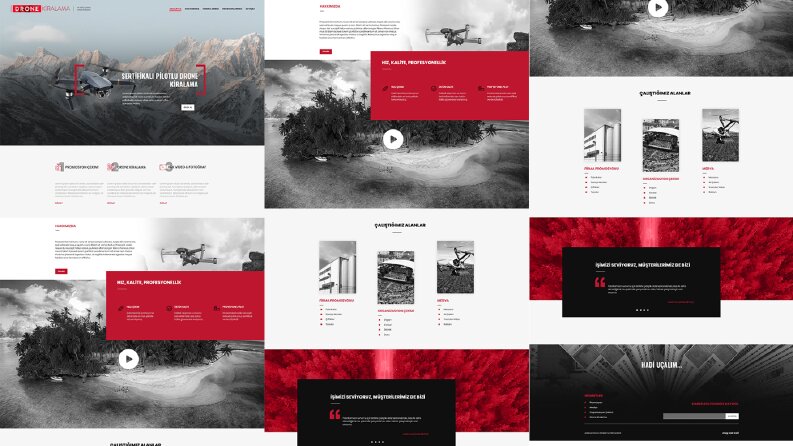 Adanadronekiralama Web Arayüz Tasarımı