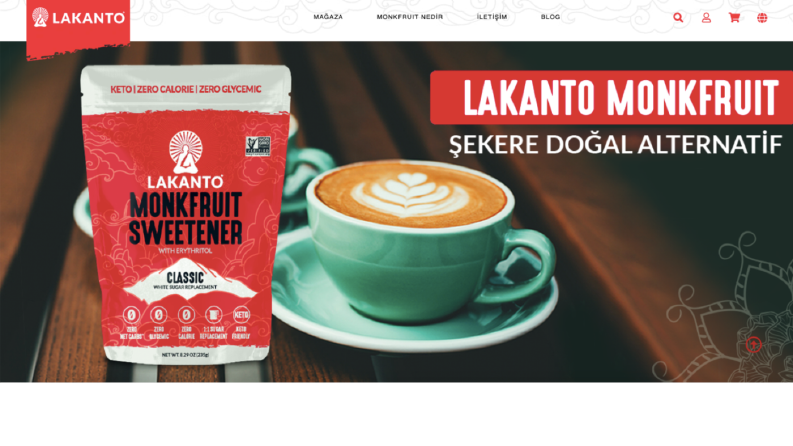 Lakanto Türkiye Distribütörü - E-Ticaret Web Sitesi
