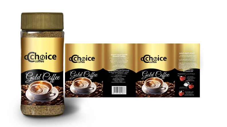 GOLD COFFE ETIKET TASARIMI 